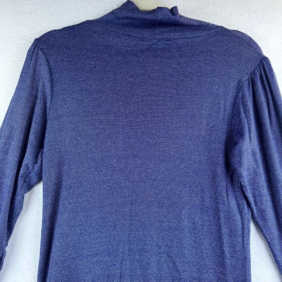 NWT Michael Stars Tunic Womens Medium Blue Top Layer Shiny Preppy Y2k Retro - Picture 11 of 14